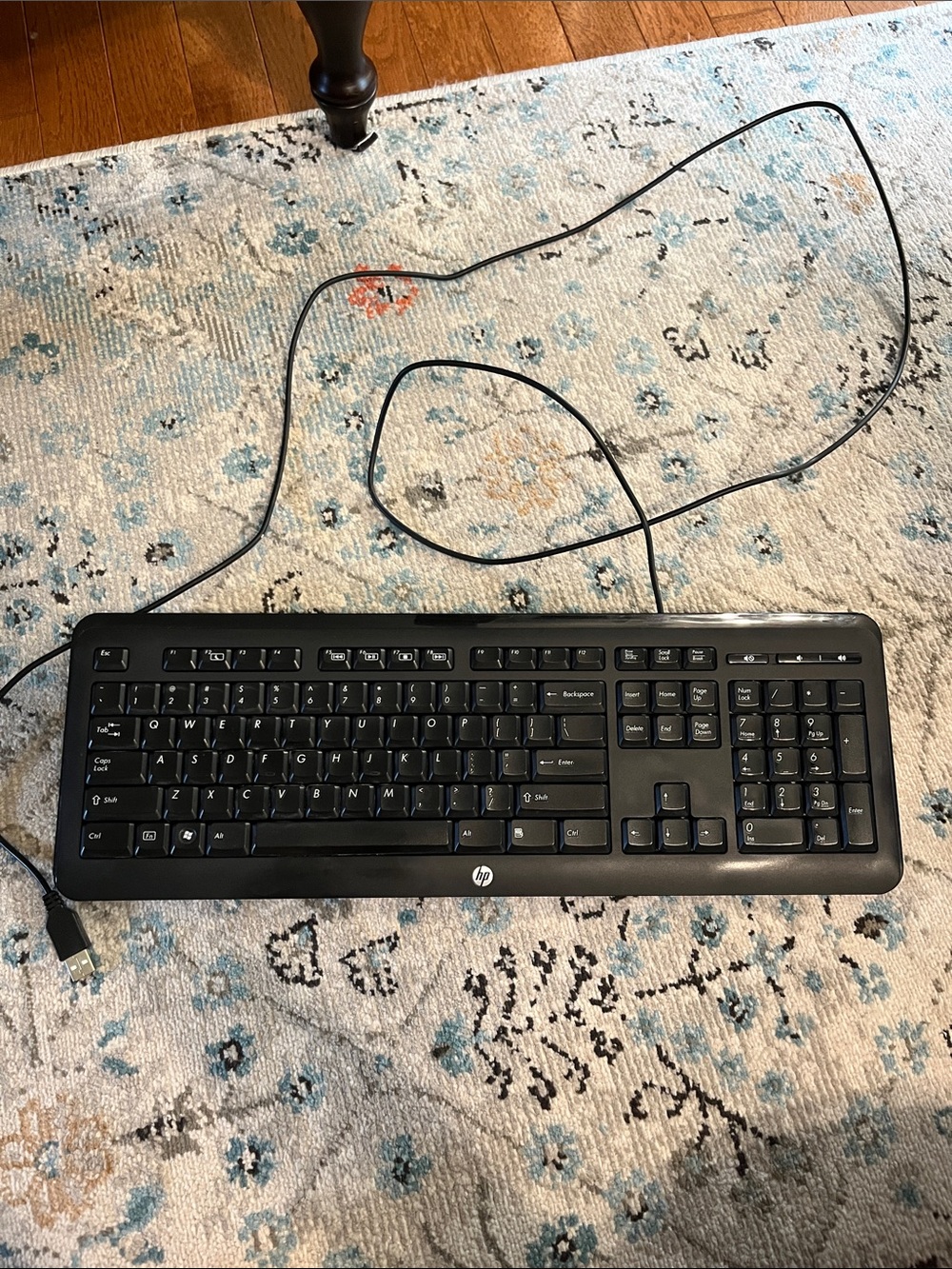 HP black keyboard model KU-1060